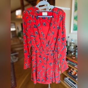 Greylin wrap mini dress